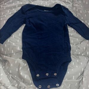 Carter's Deep Blue Long Sleeve Bodysuit